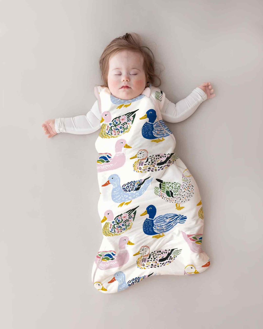 Whimsical Garden Ducks Bamboo Sleep Bag