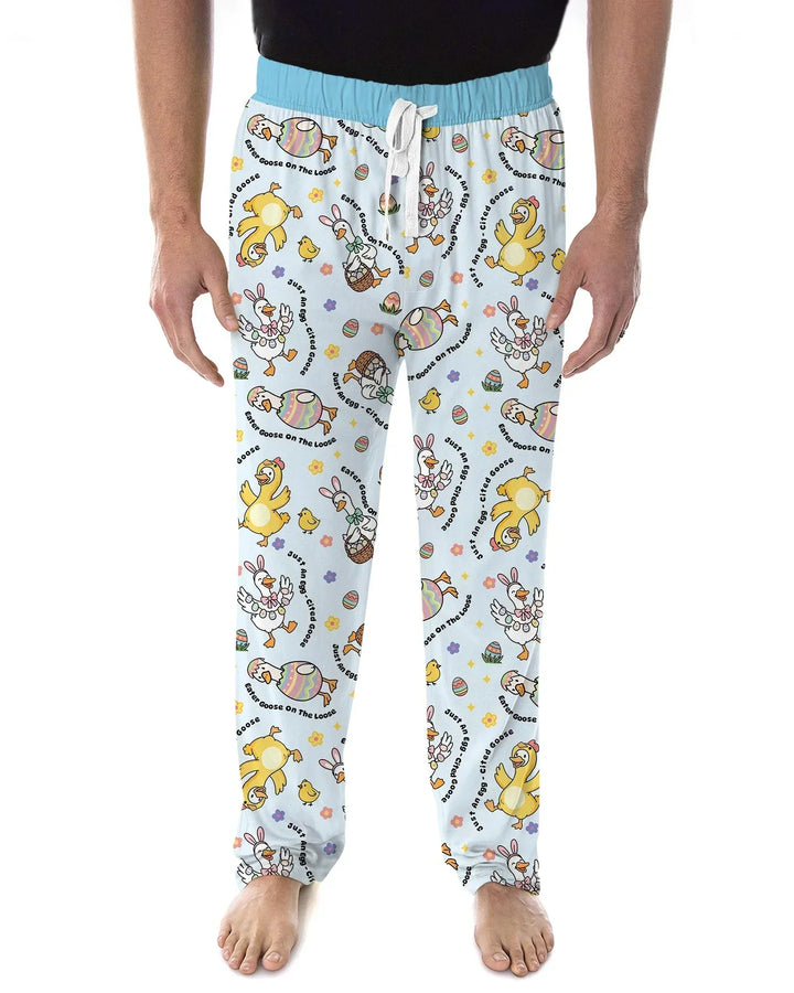 Easter Goose Family Matching Bamboo Men's Pajama Set