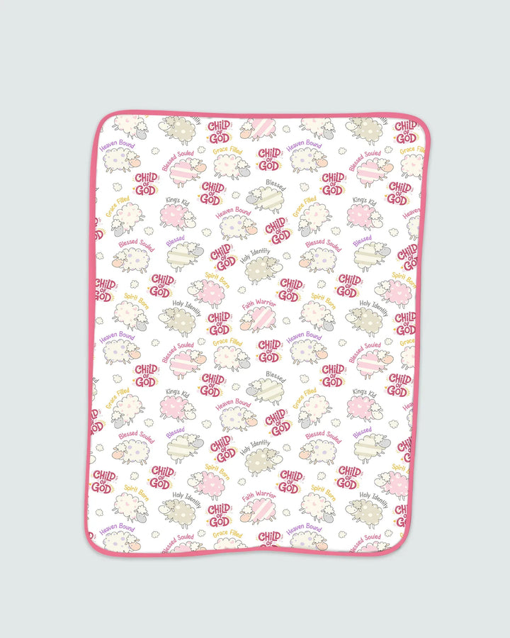 A Child Of God Girl Bamboo Blanket