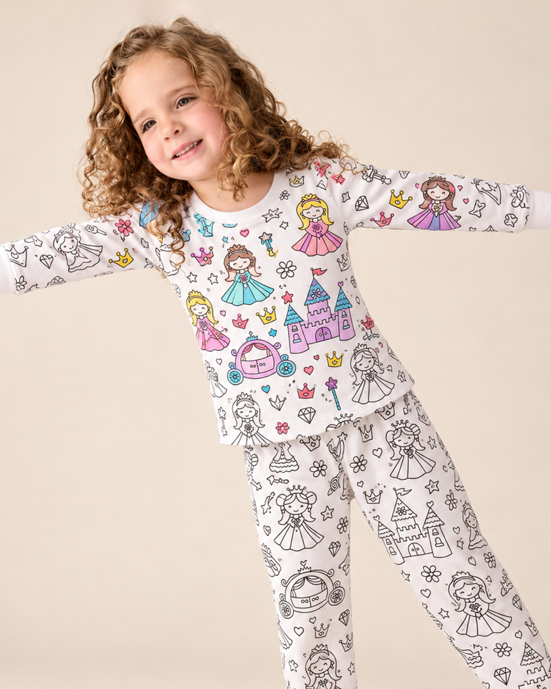 All Colorable Bamboo Two Piece Long Sleeve Pyjamas Set