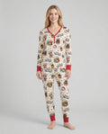 Whimsical Feliz Navidad Christmas Bamboo Women Pajama Set