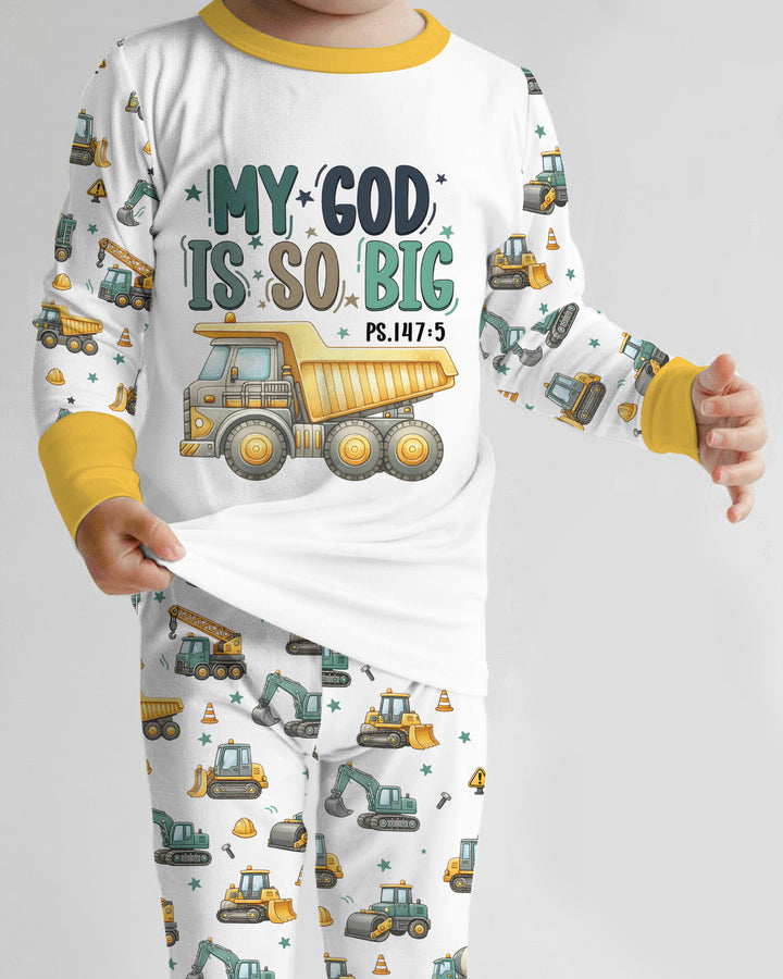 Template Bamboo Two Piece Long Sleeve Pyjamas Set