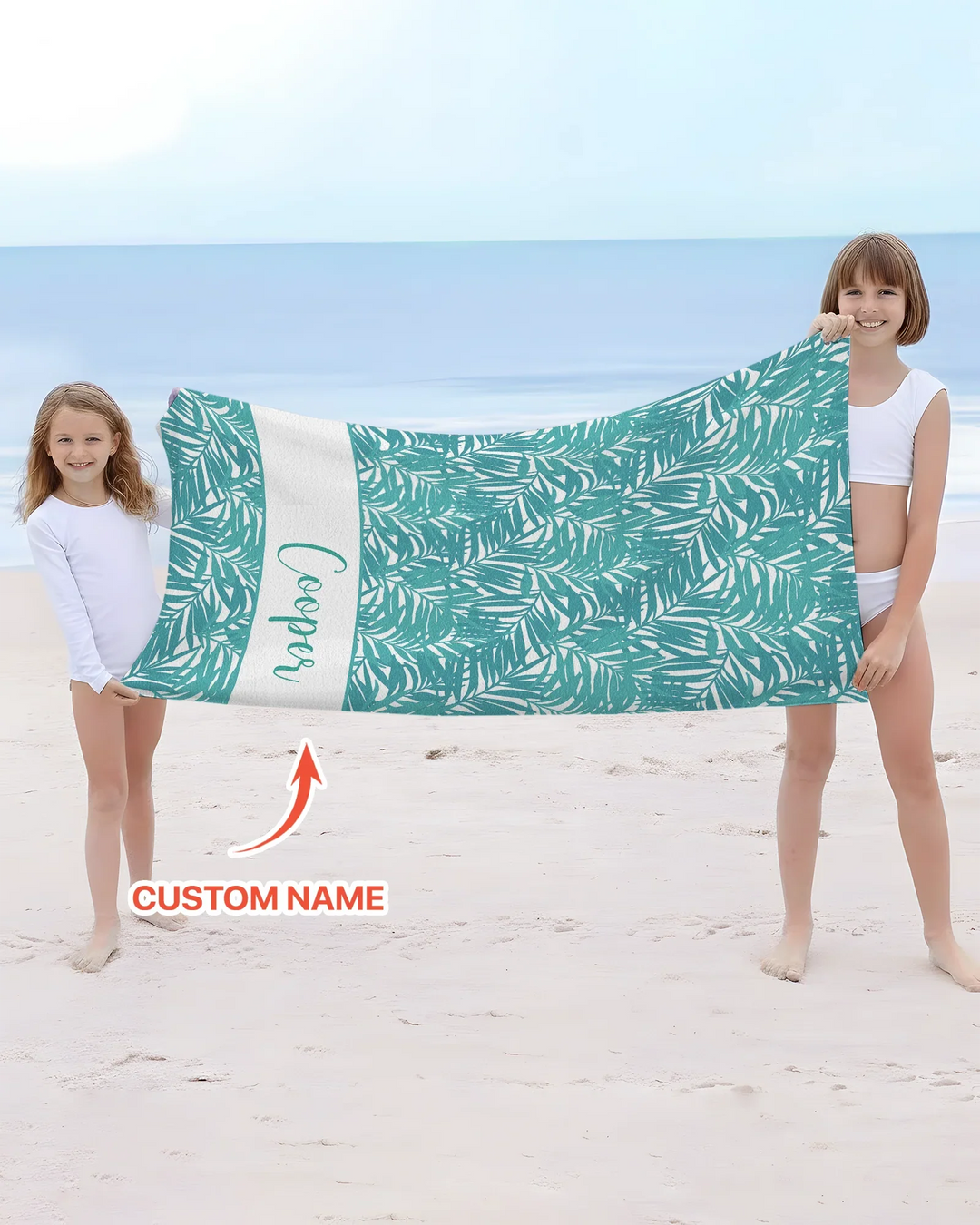 Custom Photo Print Dog Bamboo Beach Towel