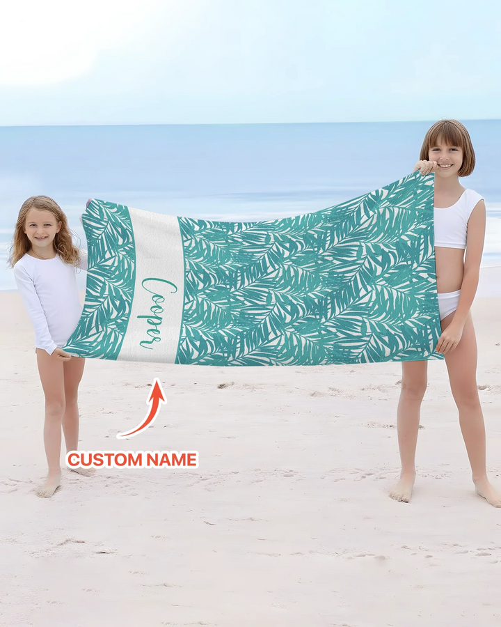 Custom Photo Print Dog Bamboo Beach Towel