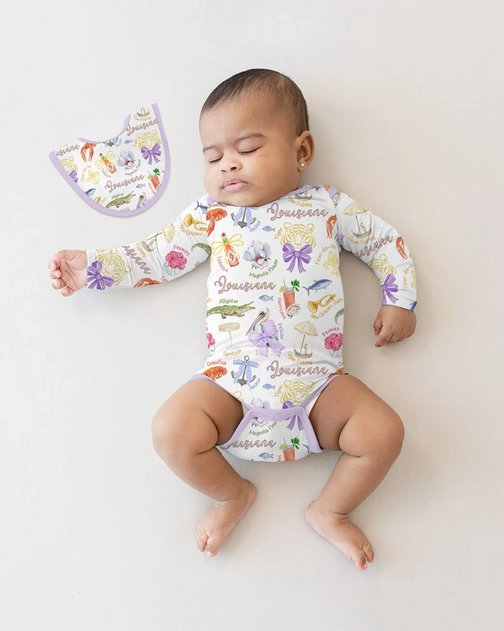 Louisiana Preppy Summer Bamboo Bodysuit