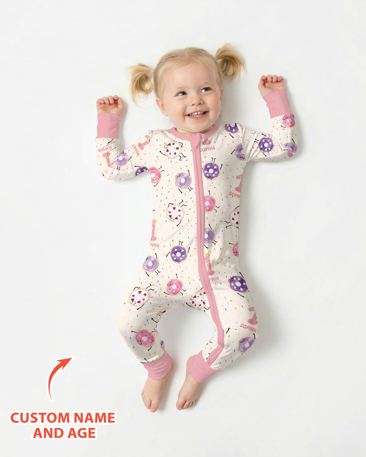 Custom Birthday Donut Bamboo Convertible Zippy