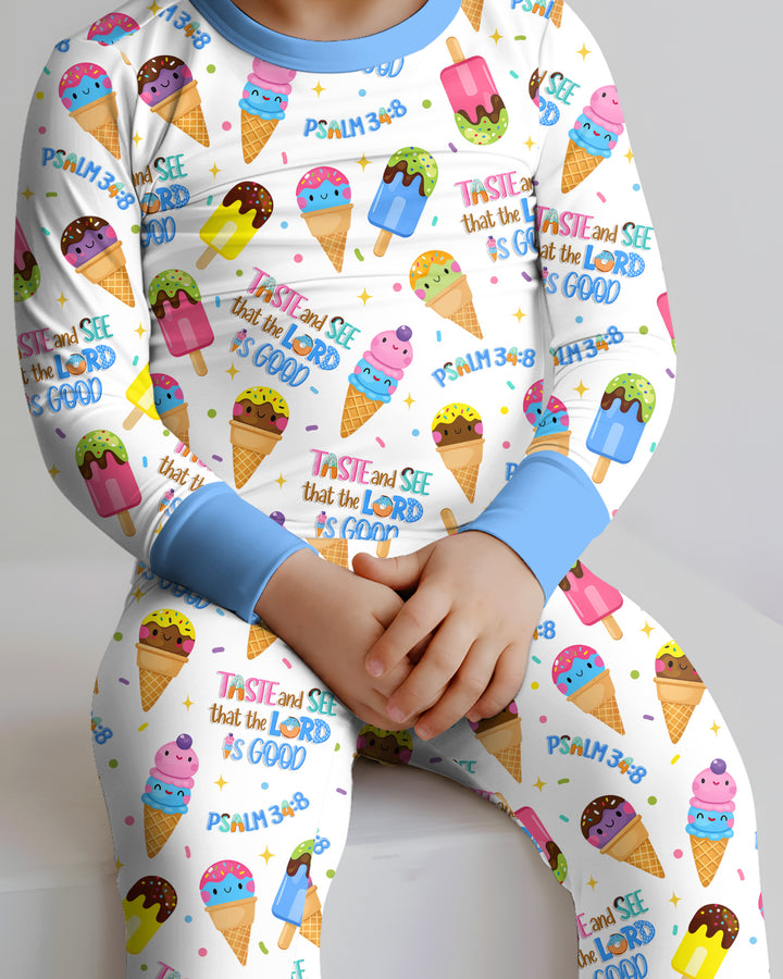 Template Bamboo Two Piece Long Sleeve Pyjamas Set