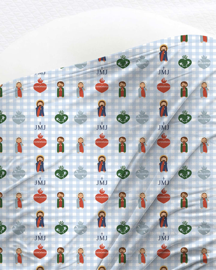 Holy Family swaddle blanket