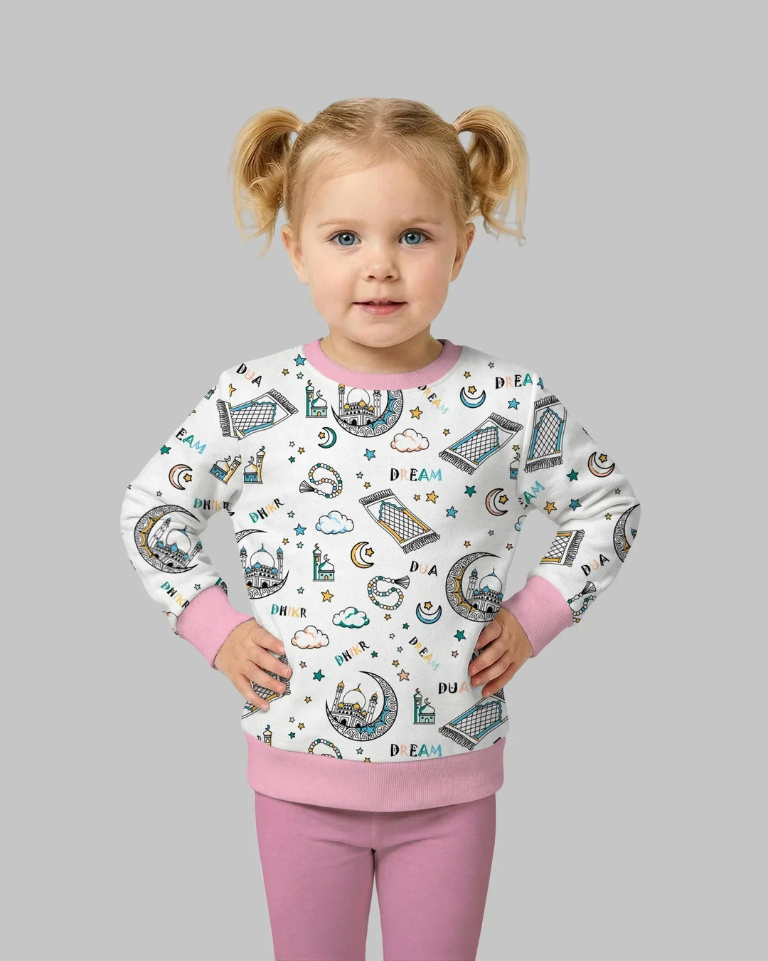Dua, Dhikr, Dream Matching Family Bamboo Crewneck Sweatshirt