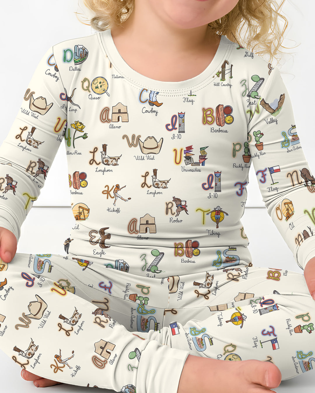 Template Bamboo Two Piece Long Sleeve Pyjamas Set