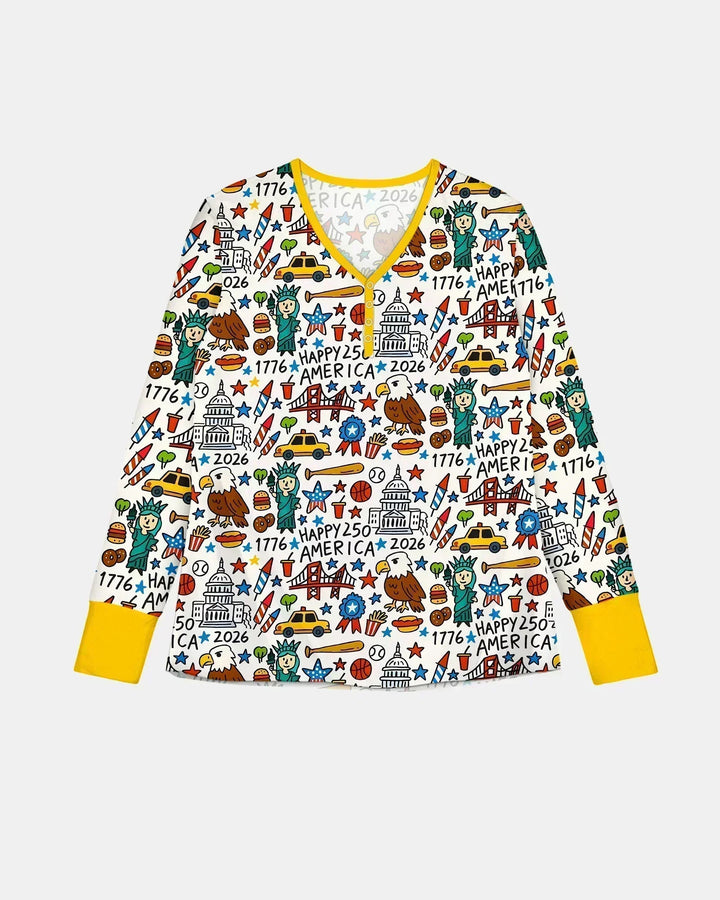 Doodle America 250th Anniversary Family Bamboo Women Pajama Set
