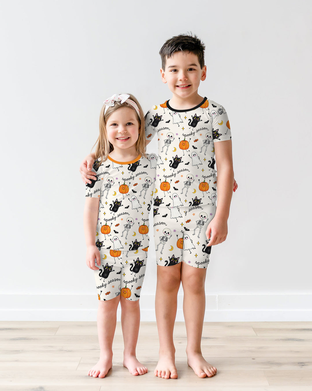 Template Bamboo Two Piece Short Sleeve Shorts Pyjamas Set