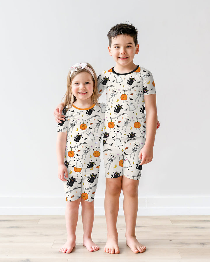 Template Bamboo Two Piece Short Sleeve Shorts Pyjamas Set