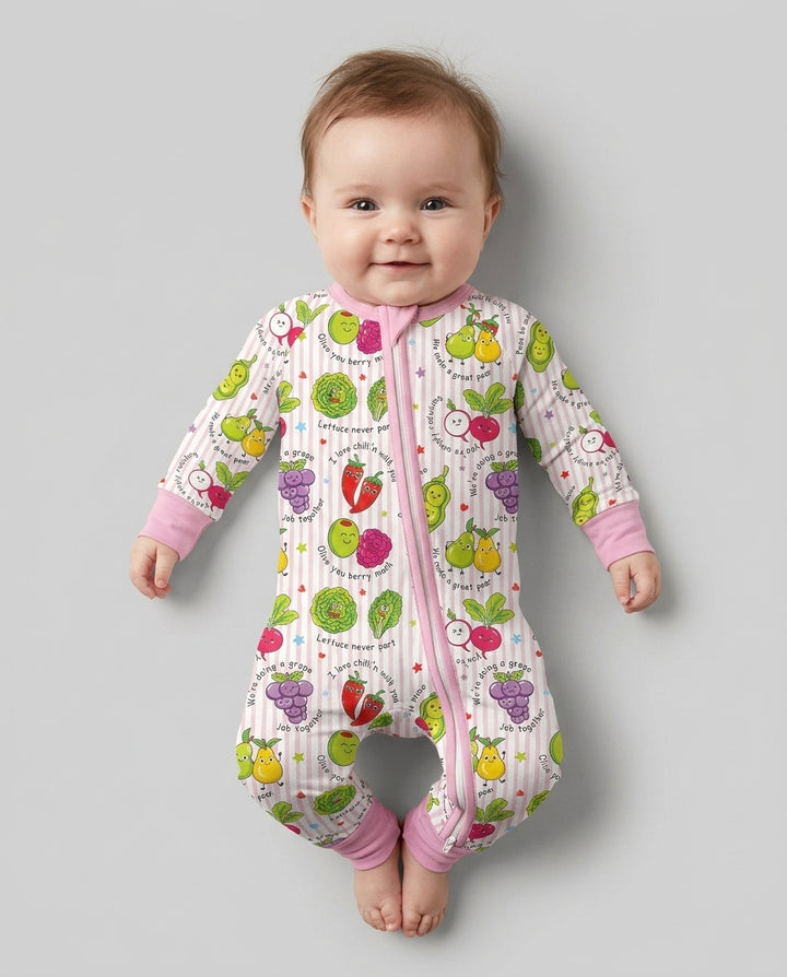 Fruits And Vegetables Love Puns Bamboo Convertible Zippy