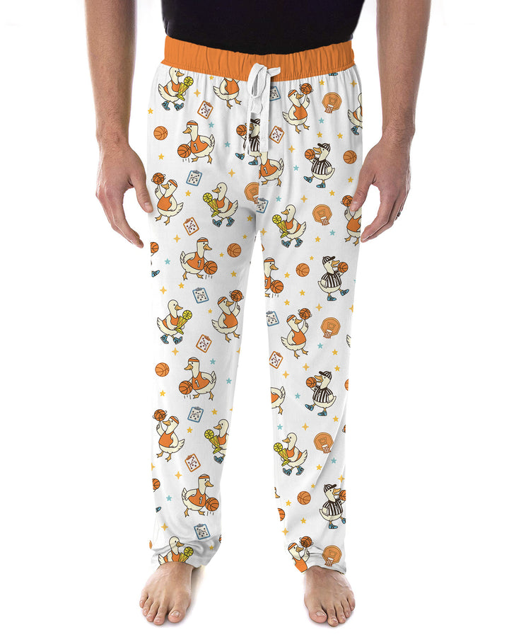 Silly Goose Playing Basketball Bamboo Men's Pajama Set