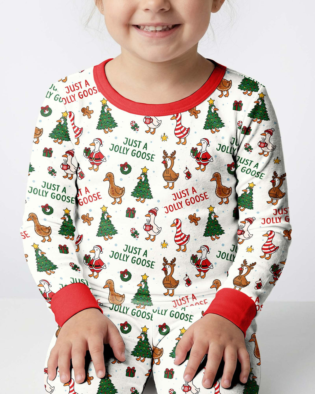 Just A Jolly Goose Bamboo Two Piece Long Sleeve Pajama Set