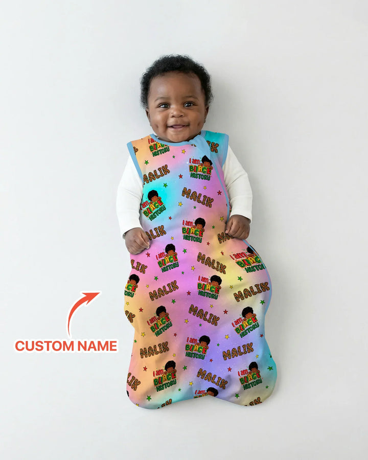 Custom Name I Am Black History Custom Bamboo Sleep Bag