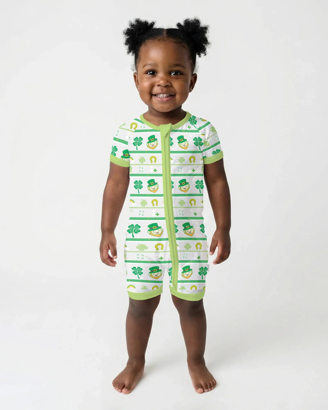 Happy Saint Patrick's Day Bamboo Shorty Zippy