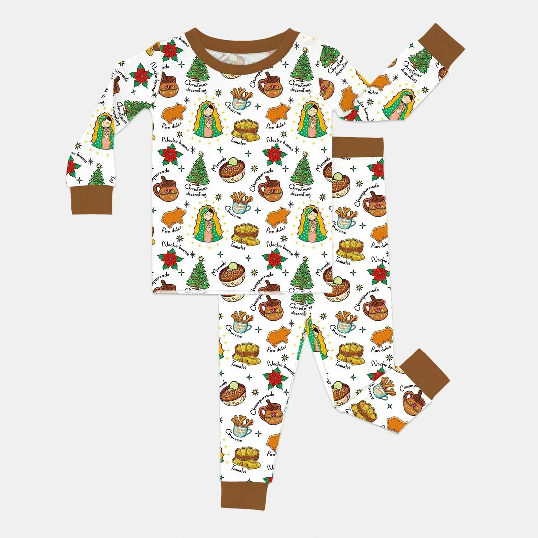 Abuelita and Pan Dulce Season Bamboo Two Piece Long Sleeve Pajama Set