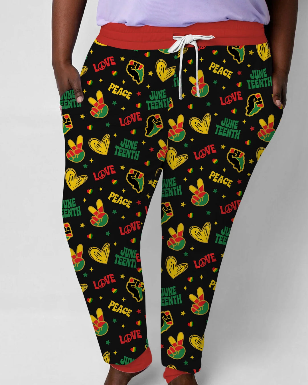 Peace Love Juneteenth Bamboo Women Pajama Set