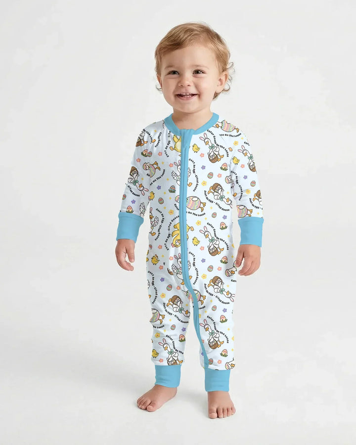 Easter Goose Family Matching Bamboo Convertible Zippy