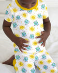 Matthew 5:14 Light of the World Bamboo Two Piece Short Sleeve Pajama Set