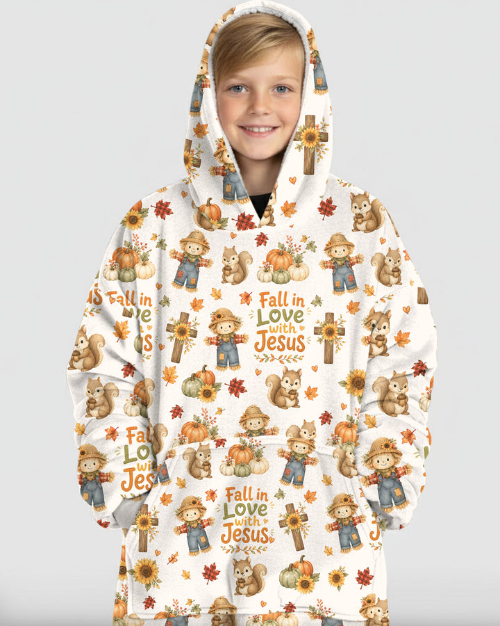 Fall For Jesus Bamboo Blanket Hoodie