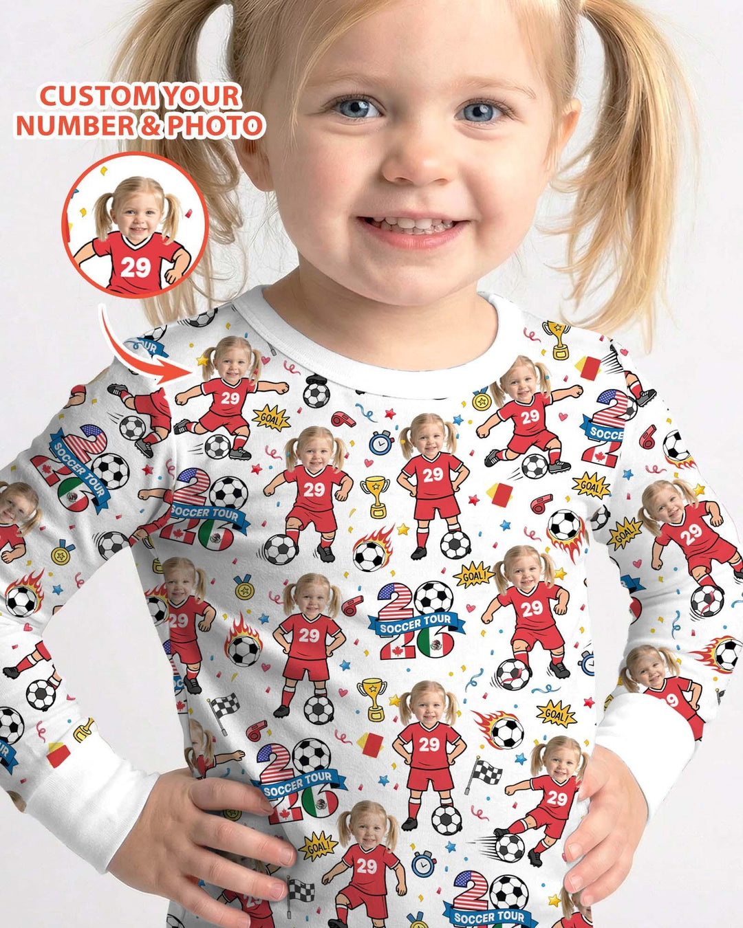 Soccer Tour 2026 Best Player Bamboo Two Piece Long Sleeve Pajama Set