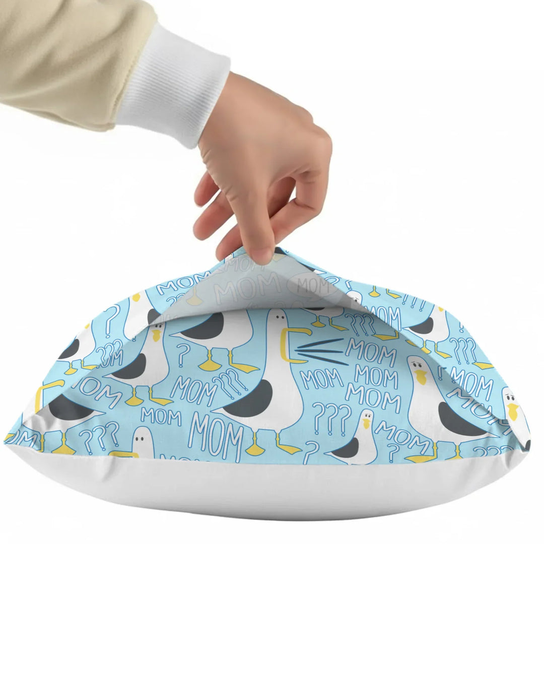 Funny Seagull MOM Bamboo Pillow Case