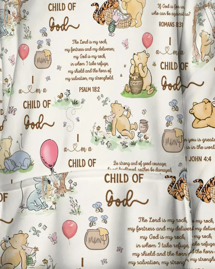Child of God Whimsy Woodland Wearable Bamboo Blanket Hoodie