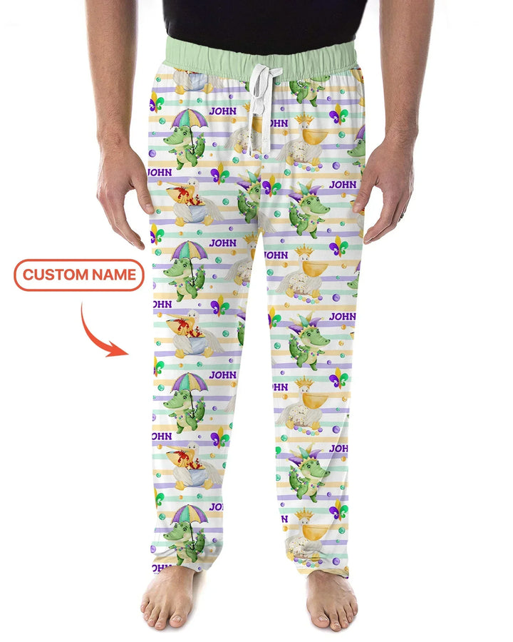 Happy Mardi Gras Adventure Family Matching Bamboo Men's Pajama Set
