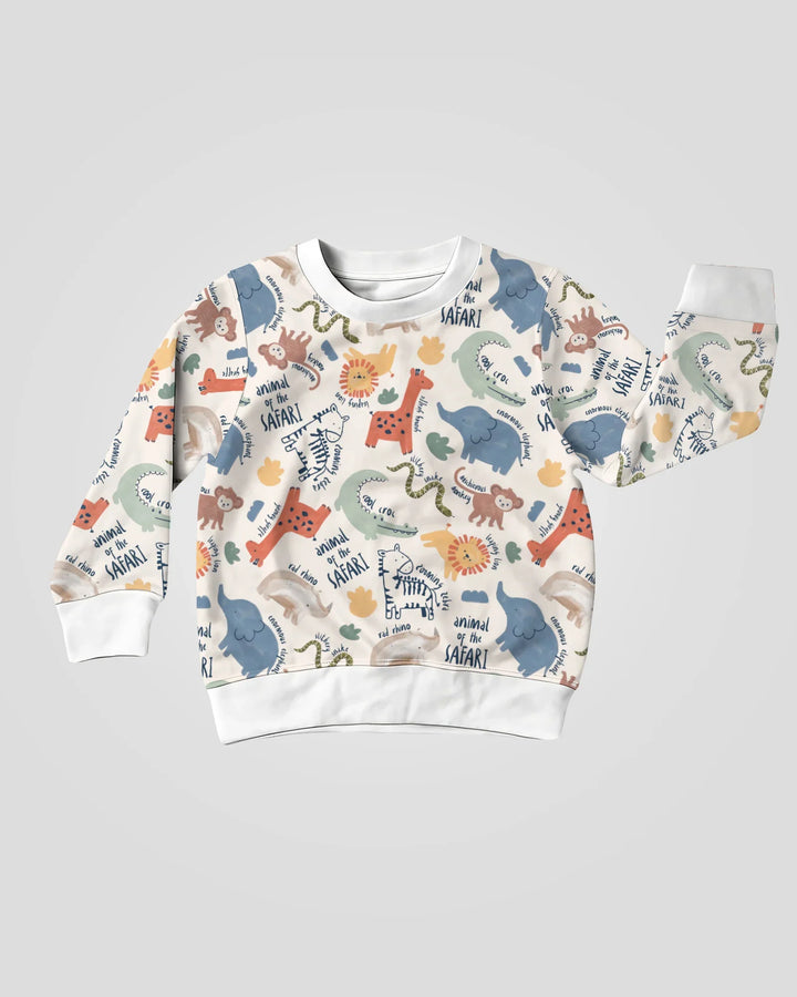 Funny African Animals Bamboo Crewneck Sweatshirt