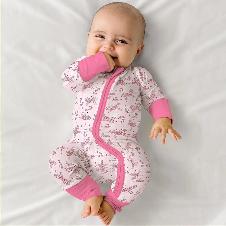 Pink Candy Bows Bamboo Convertible Zippy