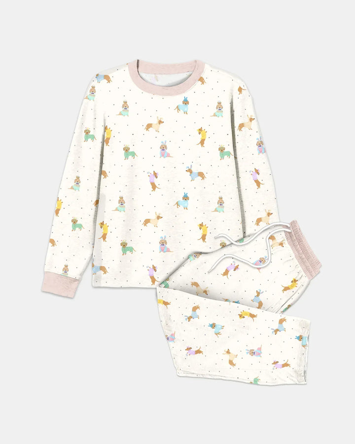 Easter Dachshund Bamboo Men's Pajama Set
