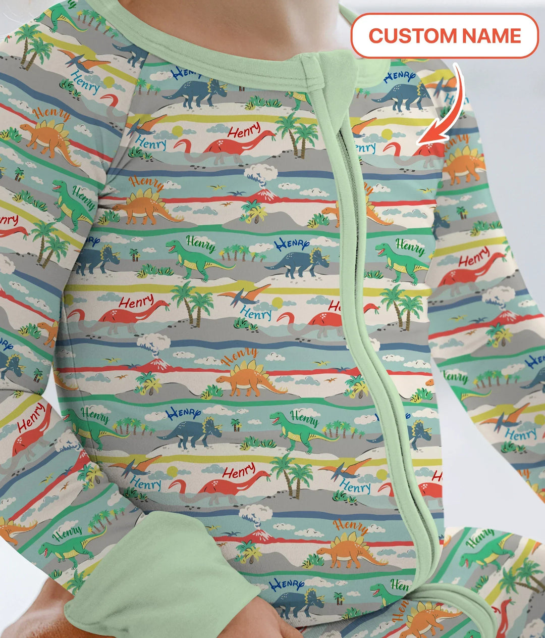 Jurassic Playground Bamboo Convertible Zippy