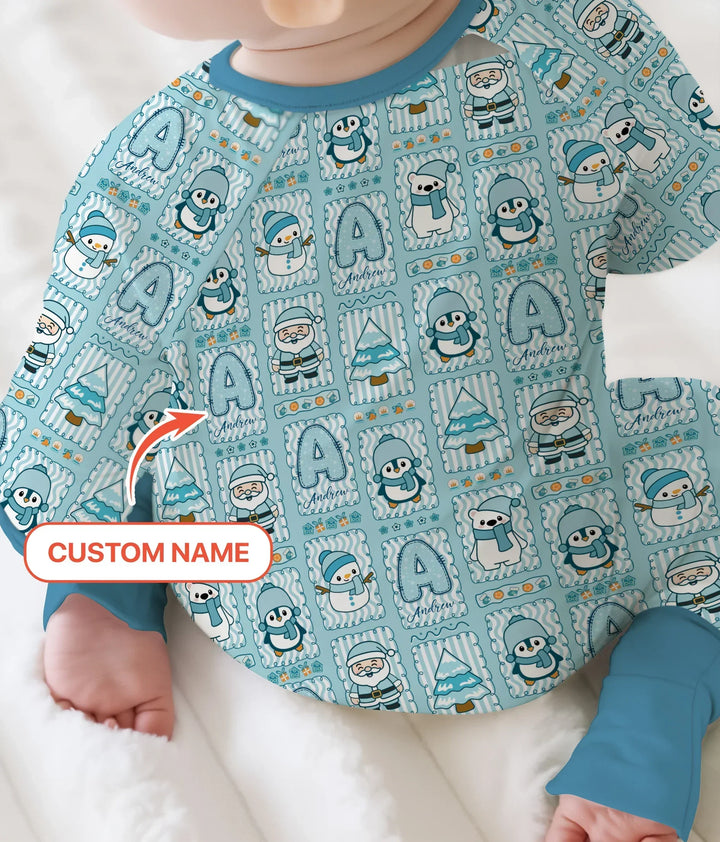 Custom Name Winter Wonderland Bamboo Convertible Zippy