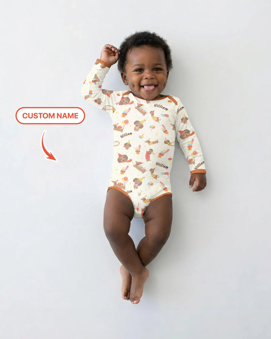 Dachshund Birthday Bamboo Bodysuit