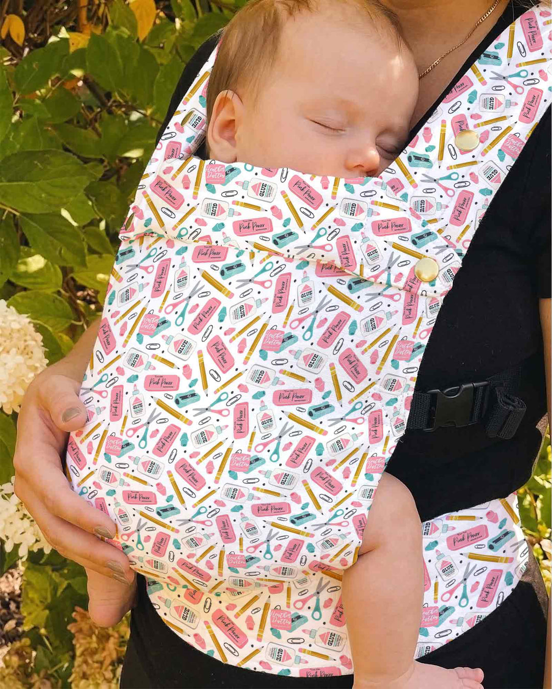 Pink Power School Supplies Baby Carrier
