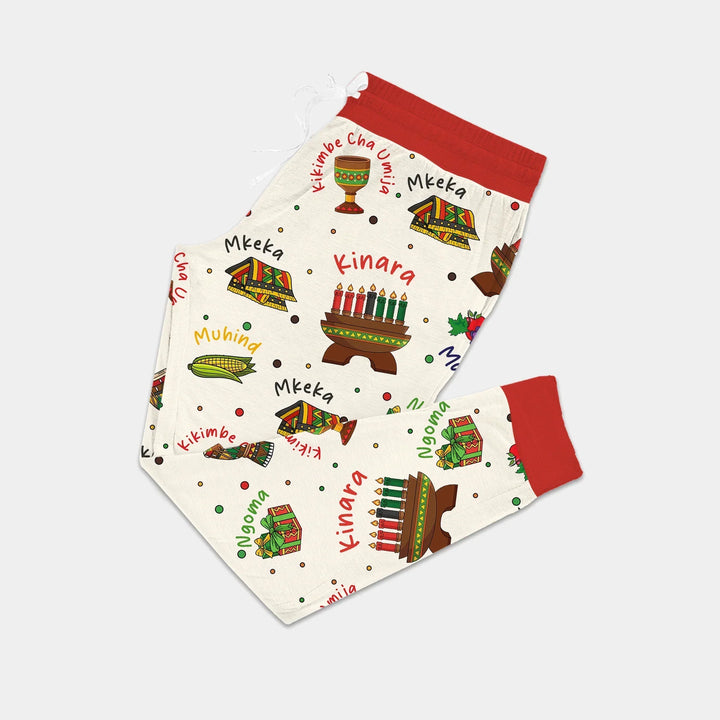 Happy Kwanzaa Family Matching Custom Bamboo Women Pajama Set