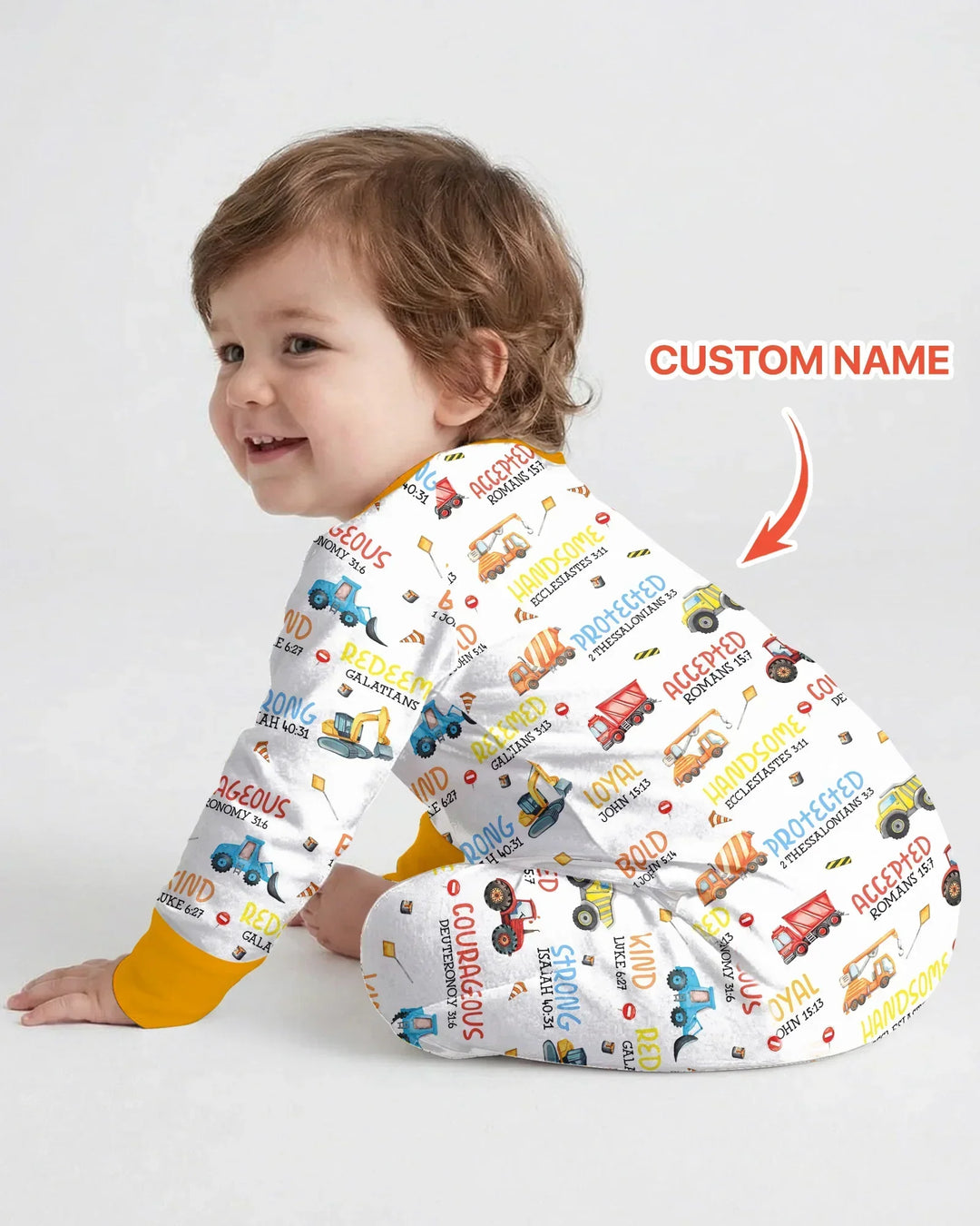 Personalized God Says I Am Little Builder Bamboo Convertible Zippy