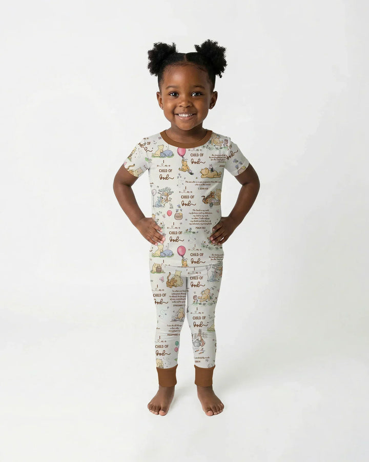 Child of God Whimsy Woodland Bamboo Two Piece Short Sleeve Pajama Set