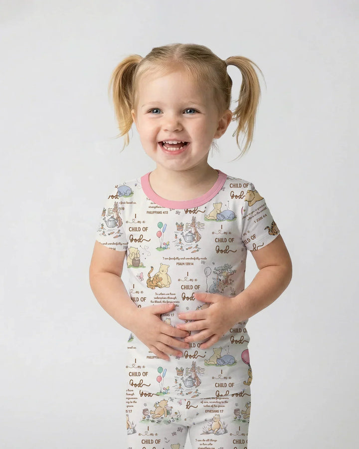 Child of God Whimsy Woodland Bamboo Two Piece Short Sleeve Pajama Set