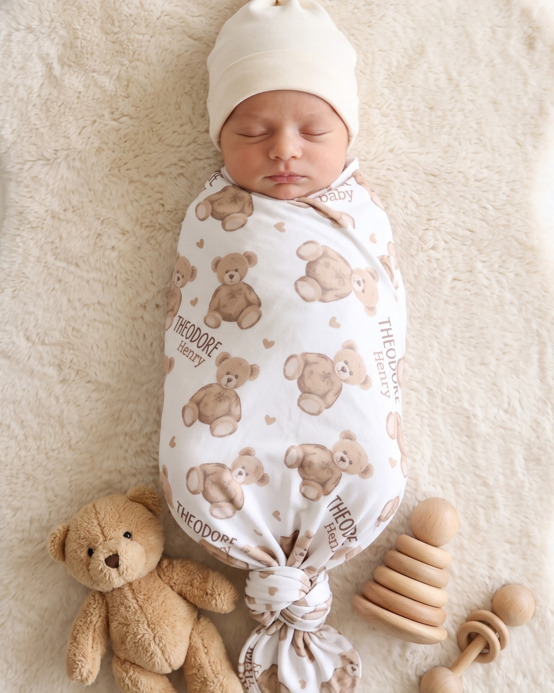 Country Farm Friend Bamboo Swaddle Blanket