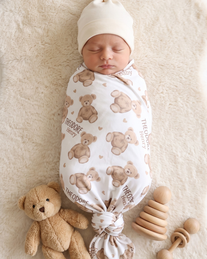 Country Farm Friend Bamboo Swaddle Blanket
