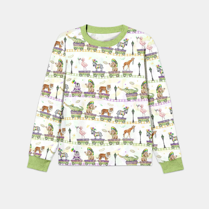 Mardi Gras Jungle Krewe Bamboo Men's Pajama Set