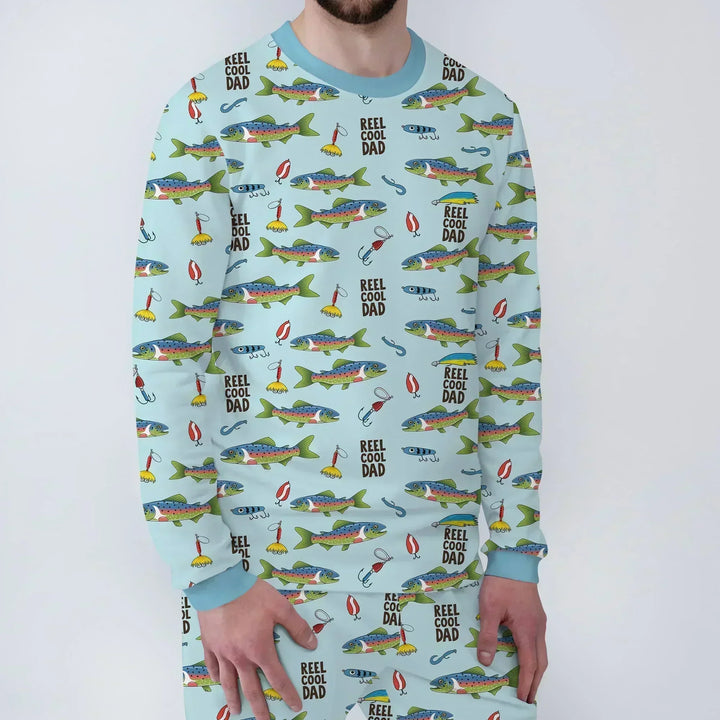 Fishing Squad Family Matching Bamboo Men's Pajama Set
