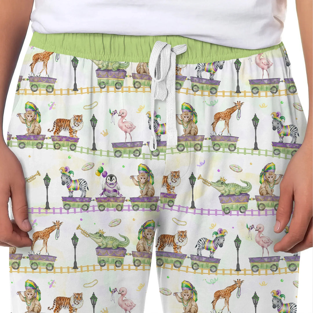 Mardi Gras Jungle Krewe Bamboo Men's Pajama Set