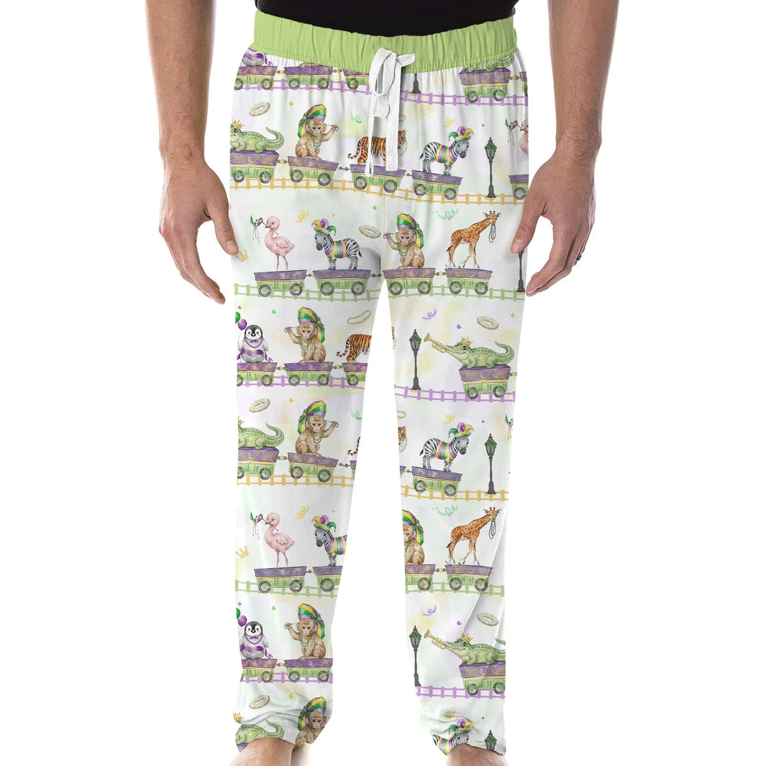 Mardi Gras Jungle Krewe Bamboo Men's Pajama Set