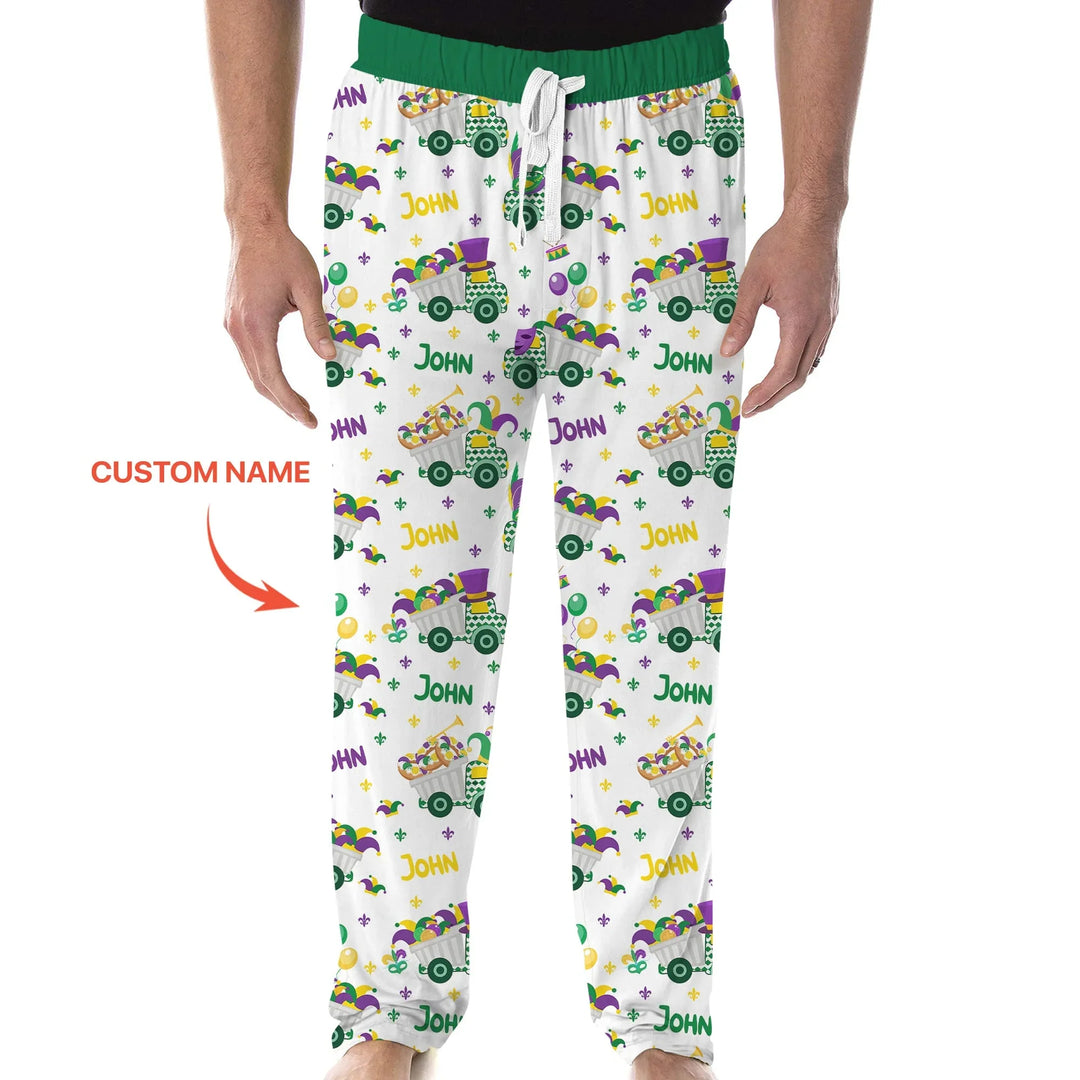 Mardi Gras Trucks Bamboo Men's Pajama Set