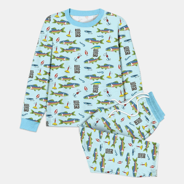 Fishing Squad Family Matching Bamboo Men's Pajama Set